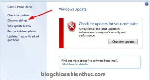 [Tips] Hướng dẫn sửa lỗi check update Windows 7 thành công 100%