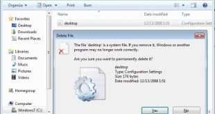 Hướng dẫn sửa lỗi file Desktop.ini tự động mở khi khởi động Windows