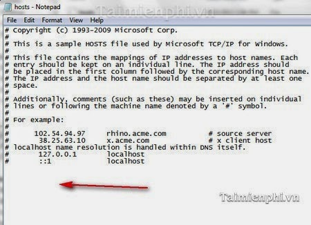 Cách thay đổi, chỉnh sửa file host cho máy tính