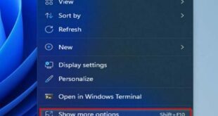 Hướng dẫn cách tắt menu Show More Options chuột phải Windows 11