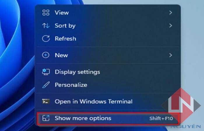 Hướng dẫn cách tắt menu Show More Options chuột phải Windows 11