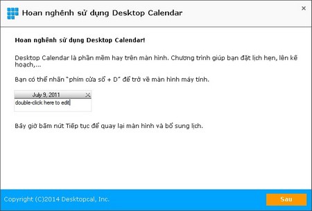 DesktopCal - Tờ lịch đa dụng và hữu ích cần có trên Windows