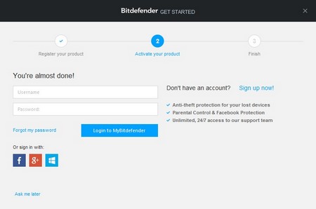 Thêm khuyến mãi bản quyền miễn phí gói bảo mật danh tiếng Bitdefender Internet Security