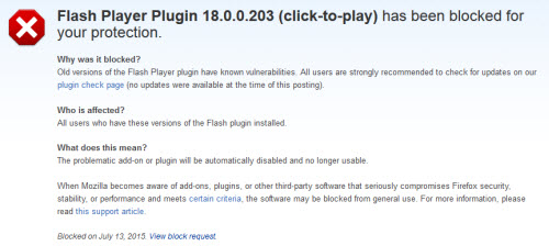 Firefox chặn Adobe Flash Player vì lỗi bảo mật nguy hiểm - 1