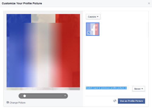 Cách làm hiệu ứng màu cờ Pháp cho avatar Facebook - 2